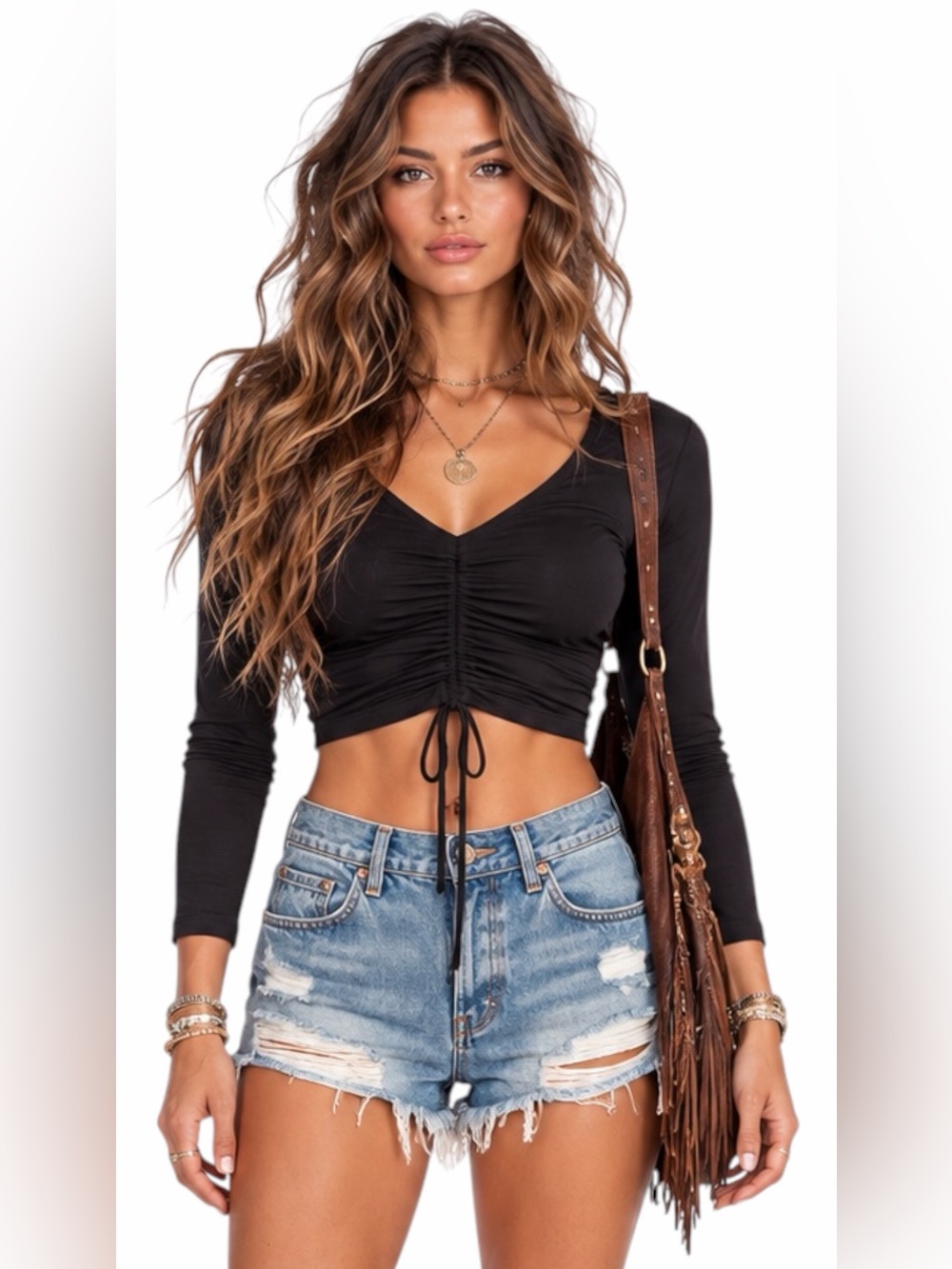 Anthropologie |Daily Practice - Humboldt Ruched Drawstring Crop Top – Sz. XS